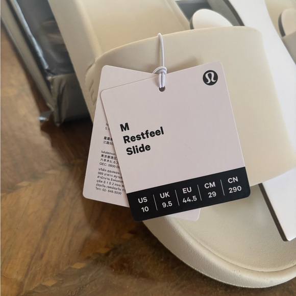 Lululemon Men’s RestFeel Slides in Light Ivory Size 10 - Picture 7 of 12